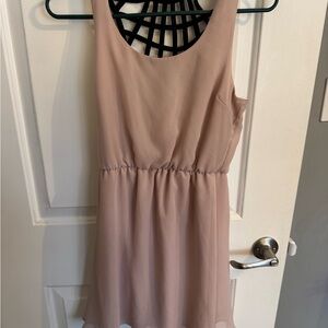 Charlotte Russe Blush Backless Dress